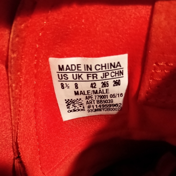 Like New Adidas Tubular Invader Strap "Red" Sz.8.5 - Picture 10 of 12